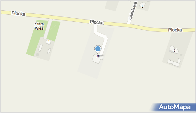 Nowa Góra, Płocka, 4B, mapa Nowa Góra