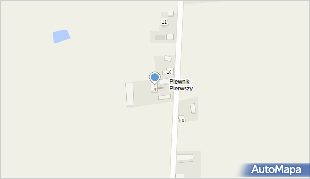 Nowa Wieś, Plewnik Pierwszy, 9, mapa Nowa Wieś