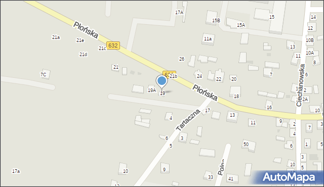 Nowe Miasto, Płońska, 19, mapa Nowe Miasto