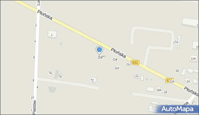 Nowe Miasto, Płońska, 21a, mapa Nowe Miasto