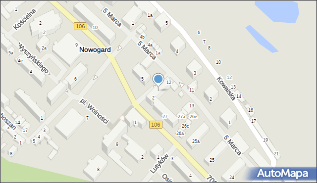 Nowogard, Plac Wolności, 3, mapa Nowogard