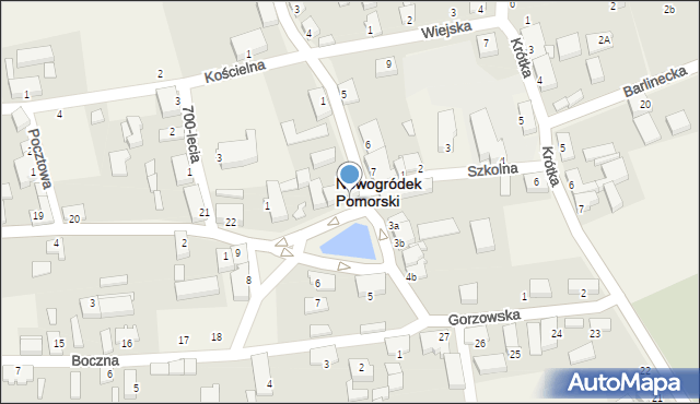 Nowogródek Pomorski, Plac św. Floriana, 2, mapa Nowogródek Pomorski