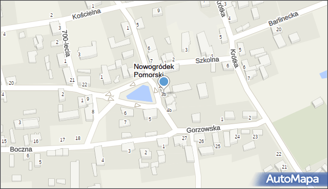 Nowogródek Pomorski, Plac św. Floriana, 3b, mapa Nowogródek Pomorski