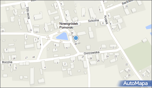 Nowogródek Pomorski, Plac św. Floriana, 4b, mapa Nowogródek Pomorski