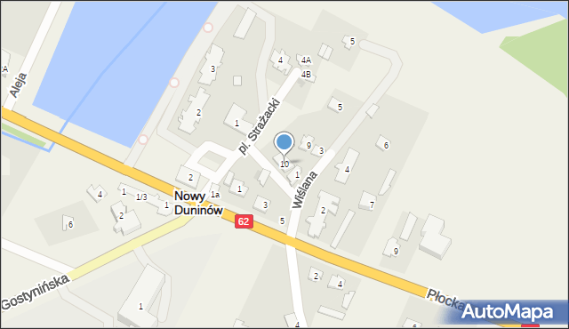 Nowy Duninów, Plac Strażacki, 10, mapa Nowy Duninów