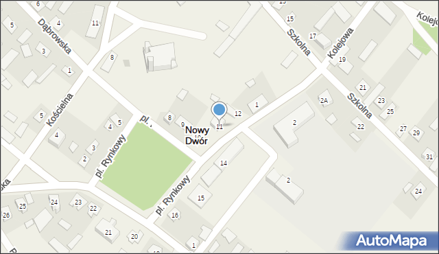 Nowy Dwór, Plac Rynkowy, 11, mapa Nowy Dwór