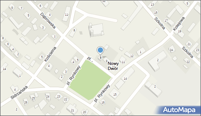 Nowy Dwór, Plac Rynkowy, 8, mapa Nowy Dwór