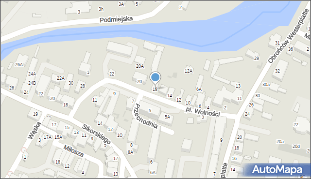 Nowy Dwór Gdański, Plac Wolności, 18, mapa Nowy Dwór Gdański