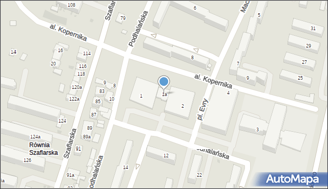 Nowy Targ, Plac Evry, 1a, mapa Nowego Targu