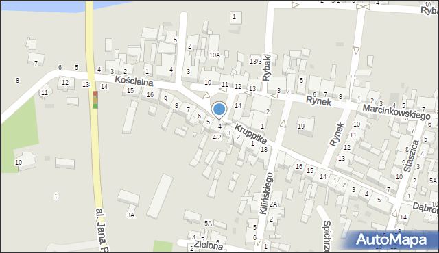Obrzycko, Plac Kościuszki Tadeusza, gen., 4/1, mapa Obrzycko
