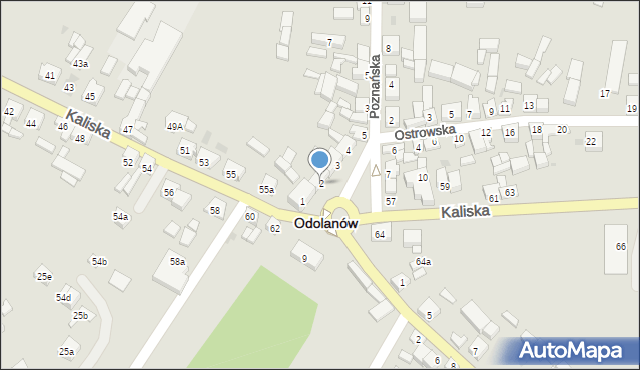 Odolanów, Plac św. Barbary, 2, mapa Odolanów