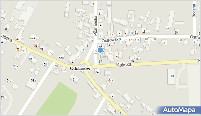 Odolanów, Plac św. Barbary, 8, mapa Odolanów