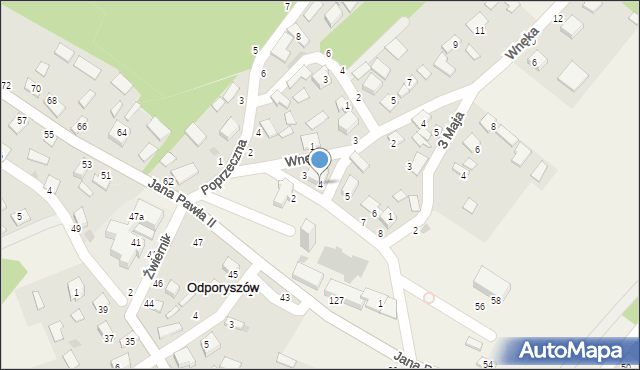 Odporyszów, Plac Kościelny, 4, mapa Odporyszów