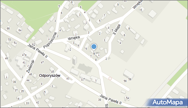 Odporyszów, Plac Kościelny, 6, mapa Odporyszów