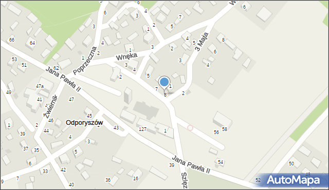 Odporyszów, Plac Kościelny, 8, mapa Odporyszów