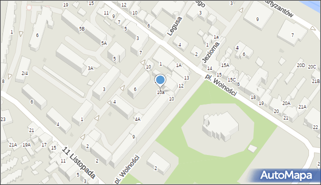 Olecko, Plac Wolności, 10a, mapa Olecko