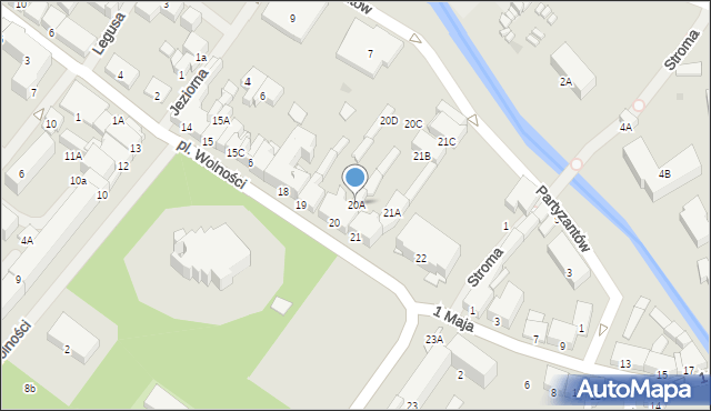 Olecko, Plac Wolności, 20A, mapa Olecko