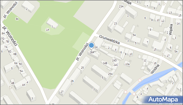 Olecko, Plac Wolności, 24A, mapa Olecko