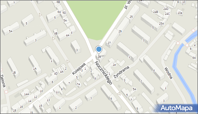 Olecko, Plac Wolności, 28, mapa Olecko