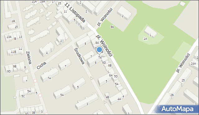 Olecko, Plac Wolności, 7A, mapa Olecko