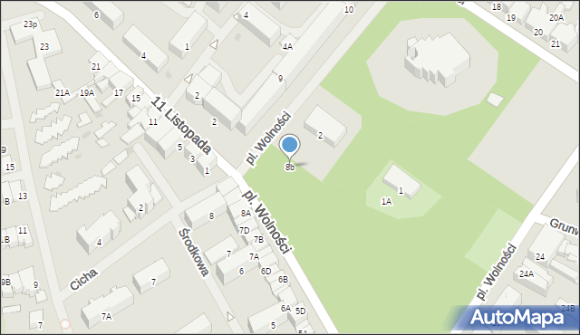 Olecko, Plac Wolności, 8b, mapa Olecko