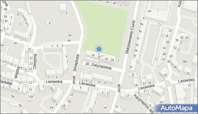 Oleśnica, Plac Zwycięstwa, 2c, mapa Oleśnica