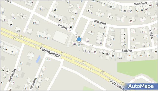 Olsztyn, Plac Aliantów, 12, mapa Olsztyna