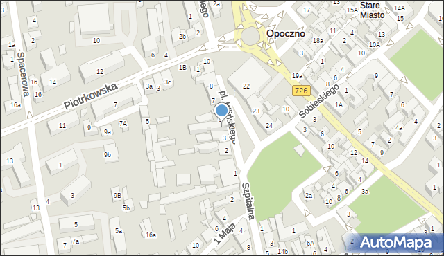 Opoczno, Plac Kilińskiego Jana, płk., 4, mapa Opoczno