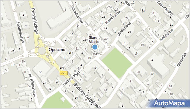 Opoczno, Plac Kościuszki Tadeusza, gen., 10A, mapa Opoczno