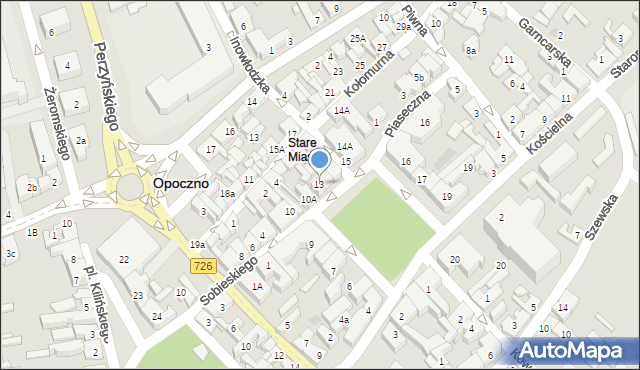 Opoczno, Plac Kościuszki Tadeusza, gen., 13, mapa Opoczno