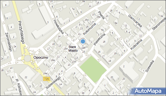 Opoczno, Plac Kościuszki Tadeusza, gen., 14A, mapa Opoczno