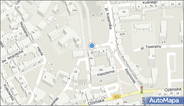 Opole, Plac Kopernika Mikołaja, 10, mapa Opola