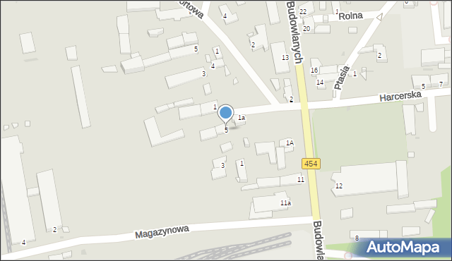 Opole, Plac Szafranka Józefa, ks., 5, mapa Opola