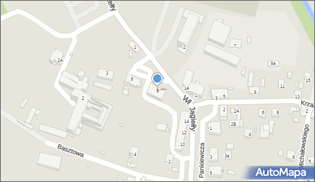 Opole, Plac Klasztorny, 8, mapa Opola