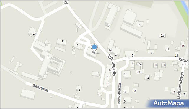 Opole, Plac Klasztorny, 8B, mapa Opola