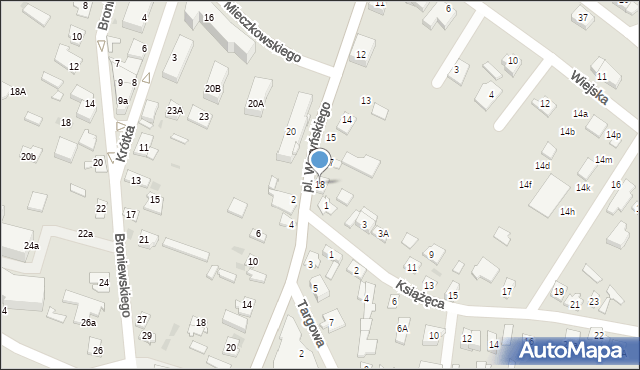 Ostrów Mazowiecka, Plac Waryńskiego Ludwika, 18, mapa Ostrów Mazowiecka