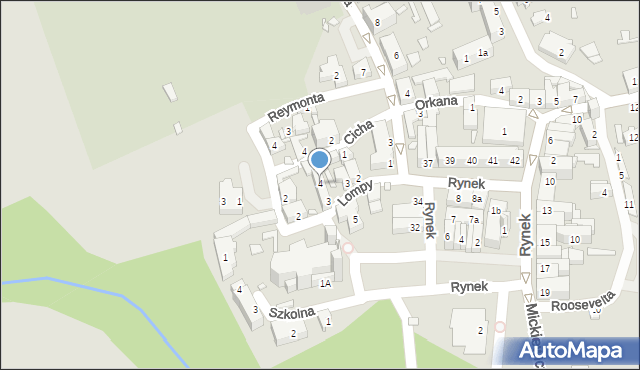 Otmuchów, Plac Jana Pawła II, 4, mapa Otmuchów