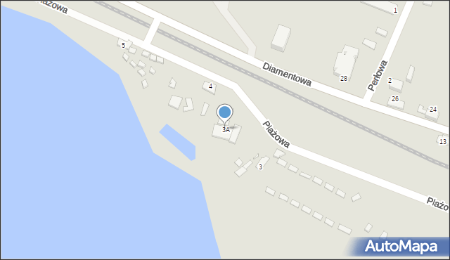 Otmuchów, Plażowa, 3A, mapa Otmuchów