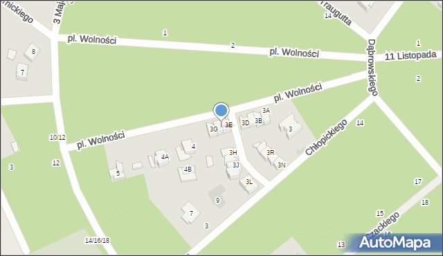 Otwock, Plac Wolności, 3F, mapa Otwock