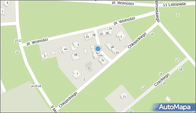 Otwock, Plac Wolności, 3K, mapa Otwock