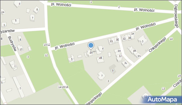 Otwock, Plac Wolności, 4A, mapa Otwock