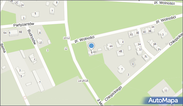 Otwock, Plac Wolności, 5, mapa Otwock