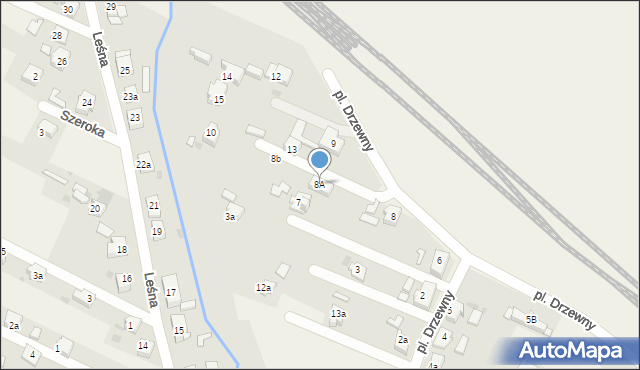 Paczyna, Plac Drzewny, 8A, mapa Paczyna