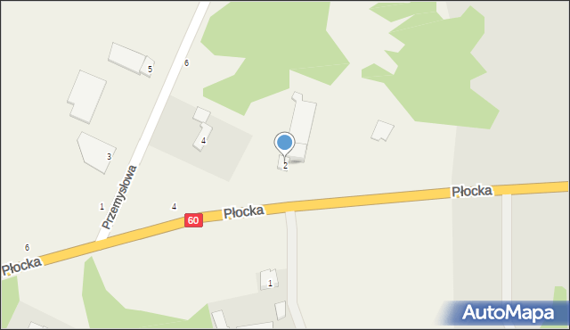 Pęchcin, Płocka, 2, mapa Pęchcin