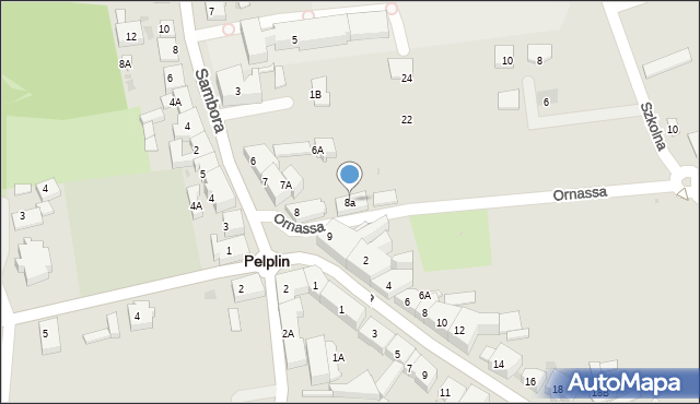 Pelplin, Plac Grunwaldzki, 8a, mapa Pelplin