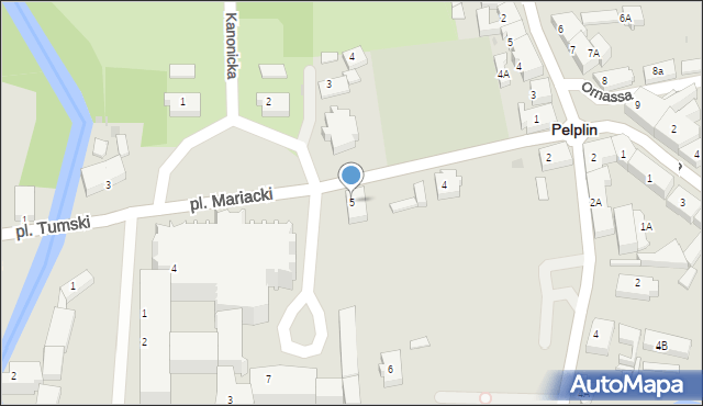Pelplin, Plac Mariacki, 5, mapa Pelplin