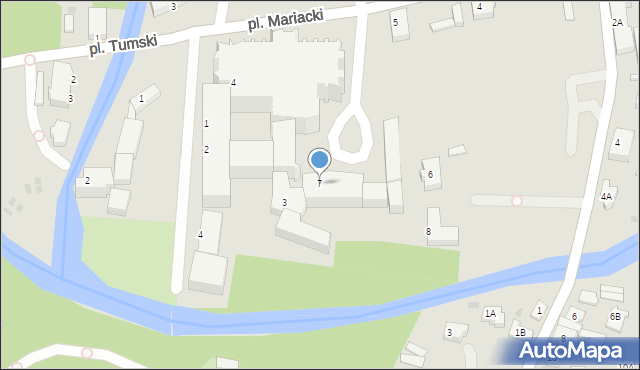 Pelplin, Plac Mariacki, 7, mapa Pelplin