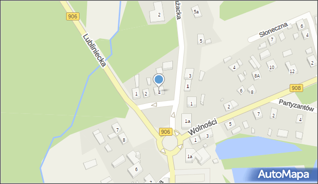 Piasek, Plac Powstańców, 4, mapa Piasek