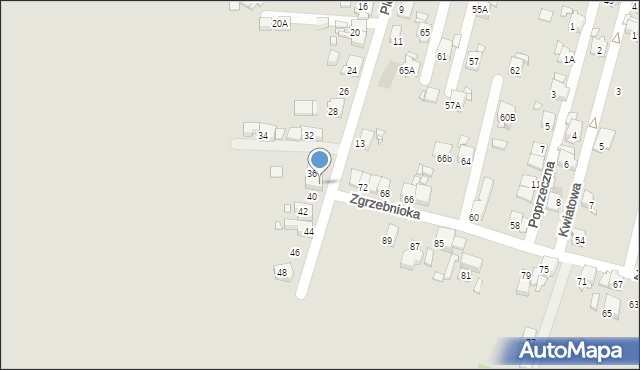 Piekary Śląskie, Plebiscytowa, 38, mapa Piekary Śląskie