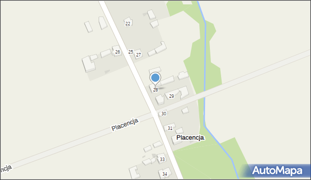 Placencja, Placencja, 28, mapa Placencja